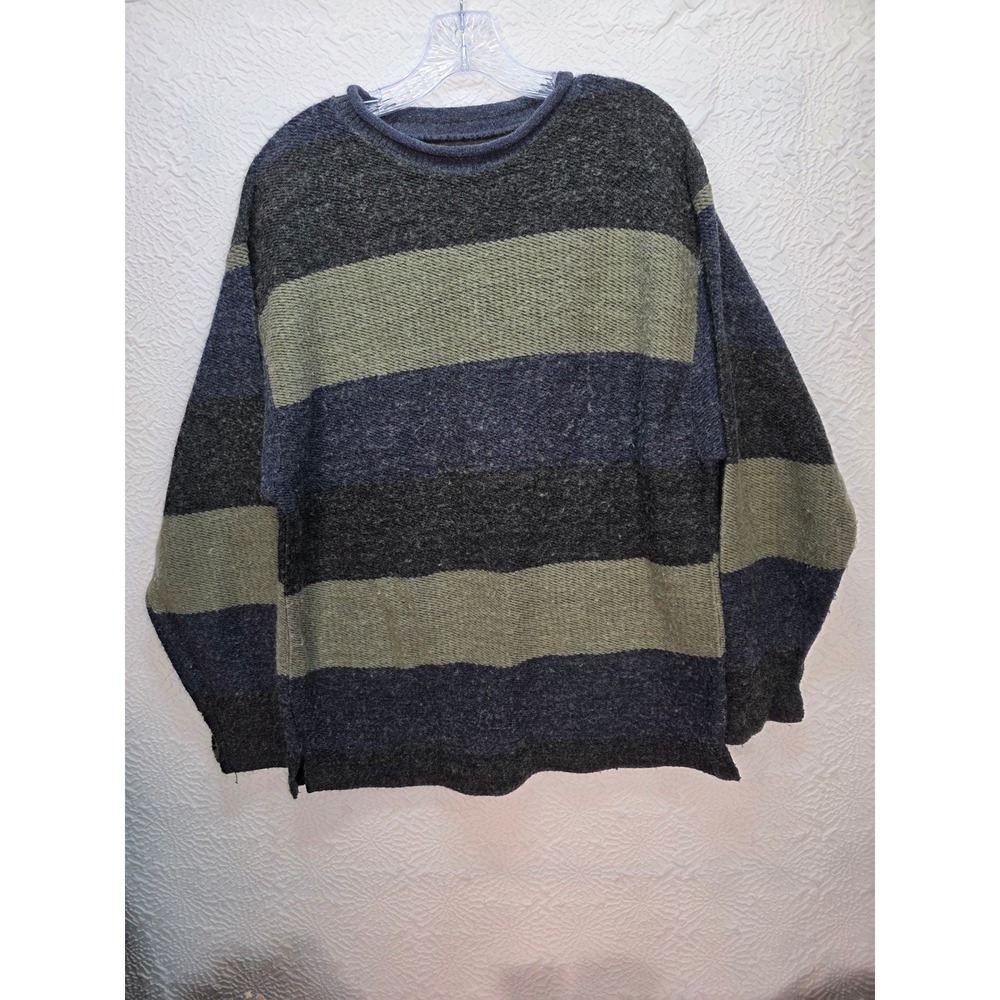 Guess Classics Knit Sweater Mens XL Multi Striped Good Vintage 90s Oversized